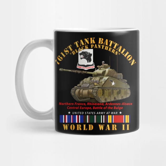 761st Tank Battalion - Black Panthers - w Tank WWII  EU SVC by twix123844